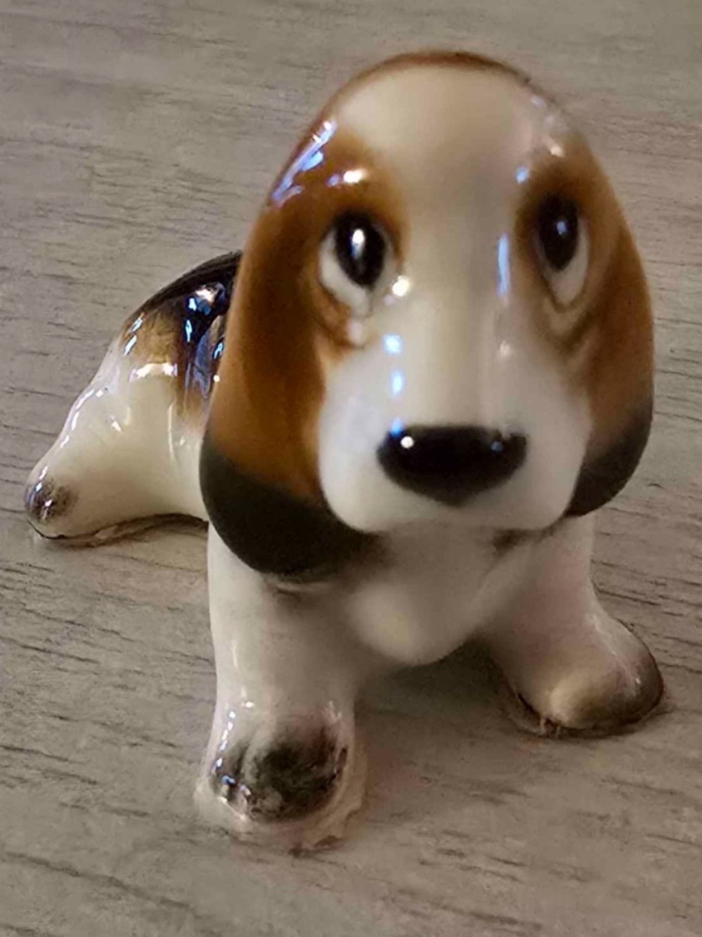 Vintage Hagen-Renaker Miniature Basset Hound Dog Figurine Papa